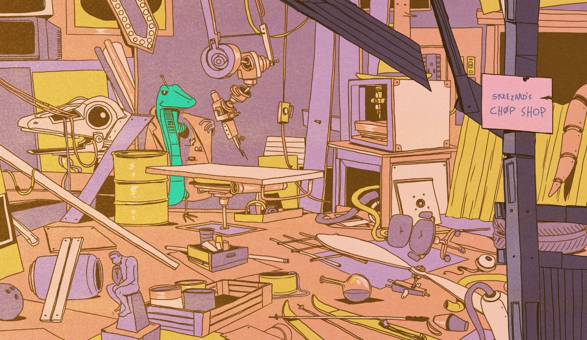 LizardLabNFT's tweet image. Skeezard has been busy in the chop shop.

Let's take a look at what he's been up to...