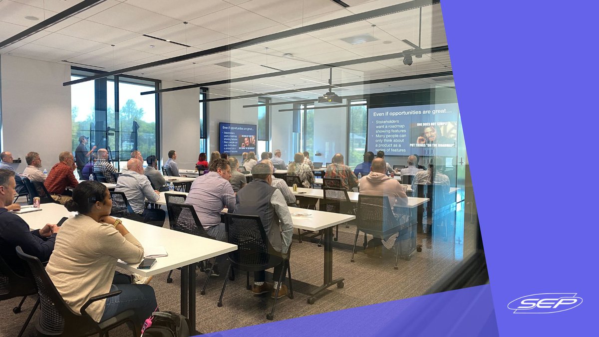 wwwsepcom's tweet image. We had a great turnout for SEPTalks tonight! 👏🎉 It was awesome to see so many new AND familiar faces to learn about product roadmapping. Thanks to all who attended! #strategy #roadmapping