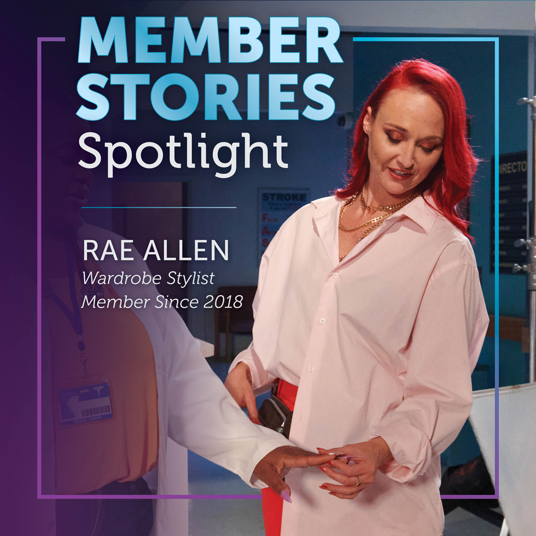 Firstent's tweet photo. Meet #WardrobeStylist Rae Allen, who has styled some of the most well-known icons of entertainment. ✨ Her work has been seen on top shows like "American Horror Stories." To read @RaeRunLove’s story & learn more about our amazing members, go to https://t.co/GbhVSh2foe. #FirstEnt https://t.co/spnsXt00QC