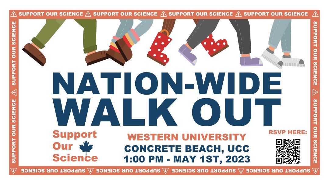 Did you know that Canada's grants for Master's and PhD students haven't increased since 2003? Show your support for #WesternU trainees on May 1st in a nationwide protest to demand more federal funding for graduate students and post-docs.  #SupportOurScience #NSERC #CIHR #SSHRC