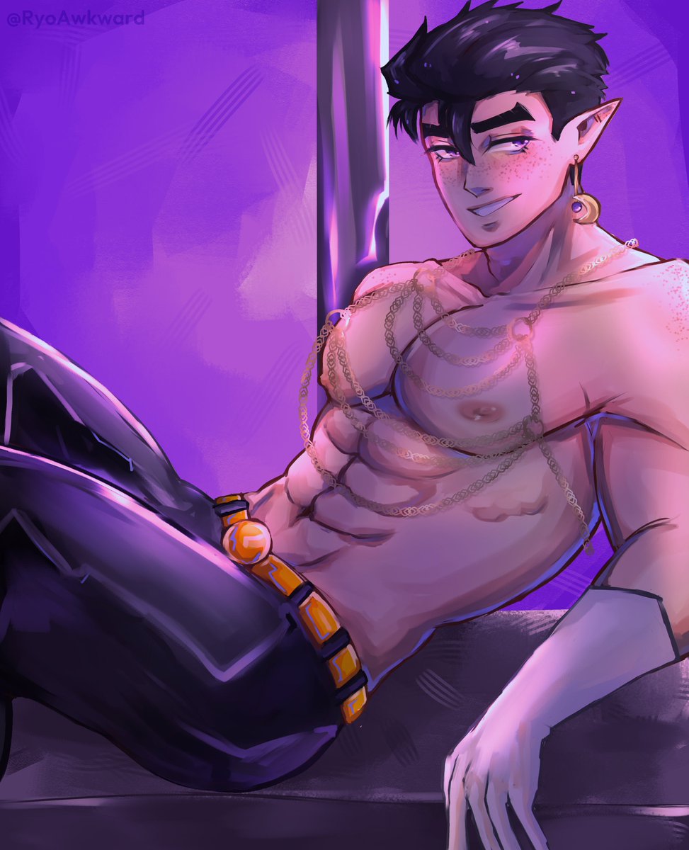 RyoAwkward's tweet photo. 😈﹕"Welcome to the best body on the QSMP island."

[#qsmpfanart #vegetta777fanart || @vegetta777] https://t.co/YqiLnpn77F