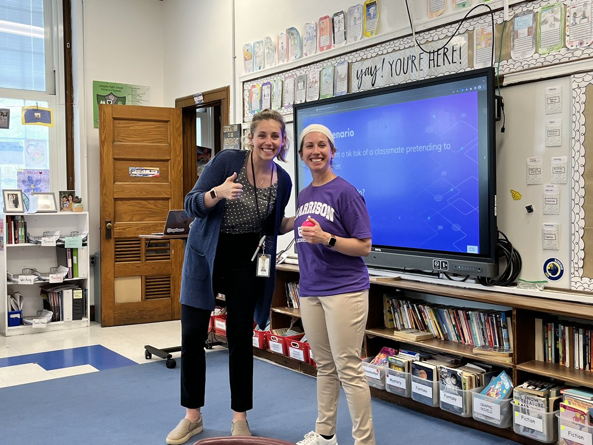 Co-taught a 5th grade digital citizenship lesson today with Ms. Gleason! <a href="/HarrisonHawks90/">HarrisonHawks90</a>