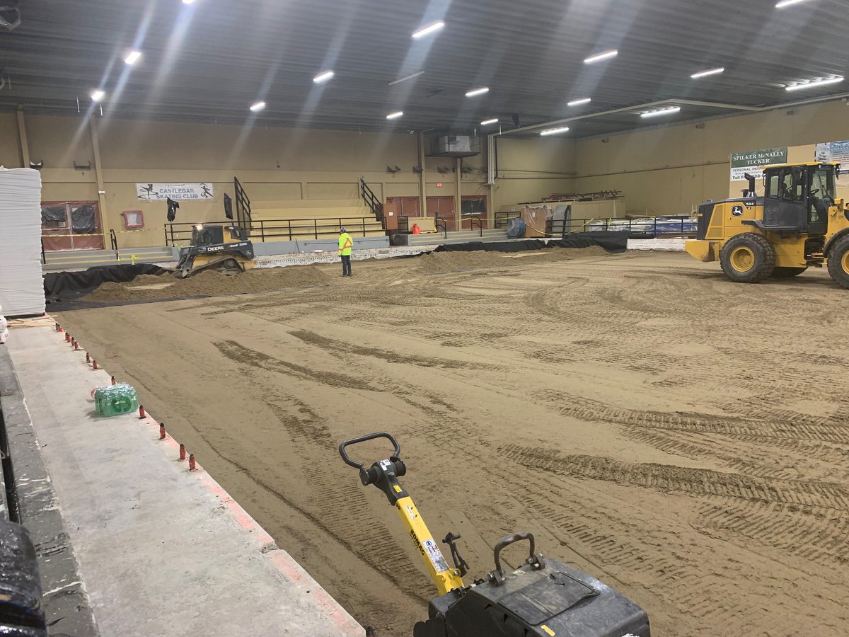 Castlegar & District Recreation Complex ice slab replacement is on time, on budget, & diverting waste from a landfill! 
The existing concrete slab was in such great shape that it was carefully removed to allow it to be re-used!
#primeconsultant #structuralengineer