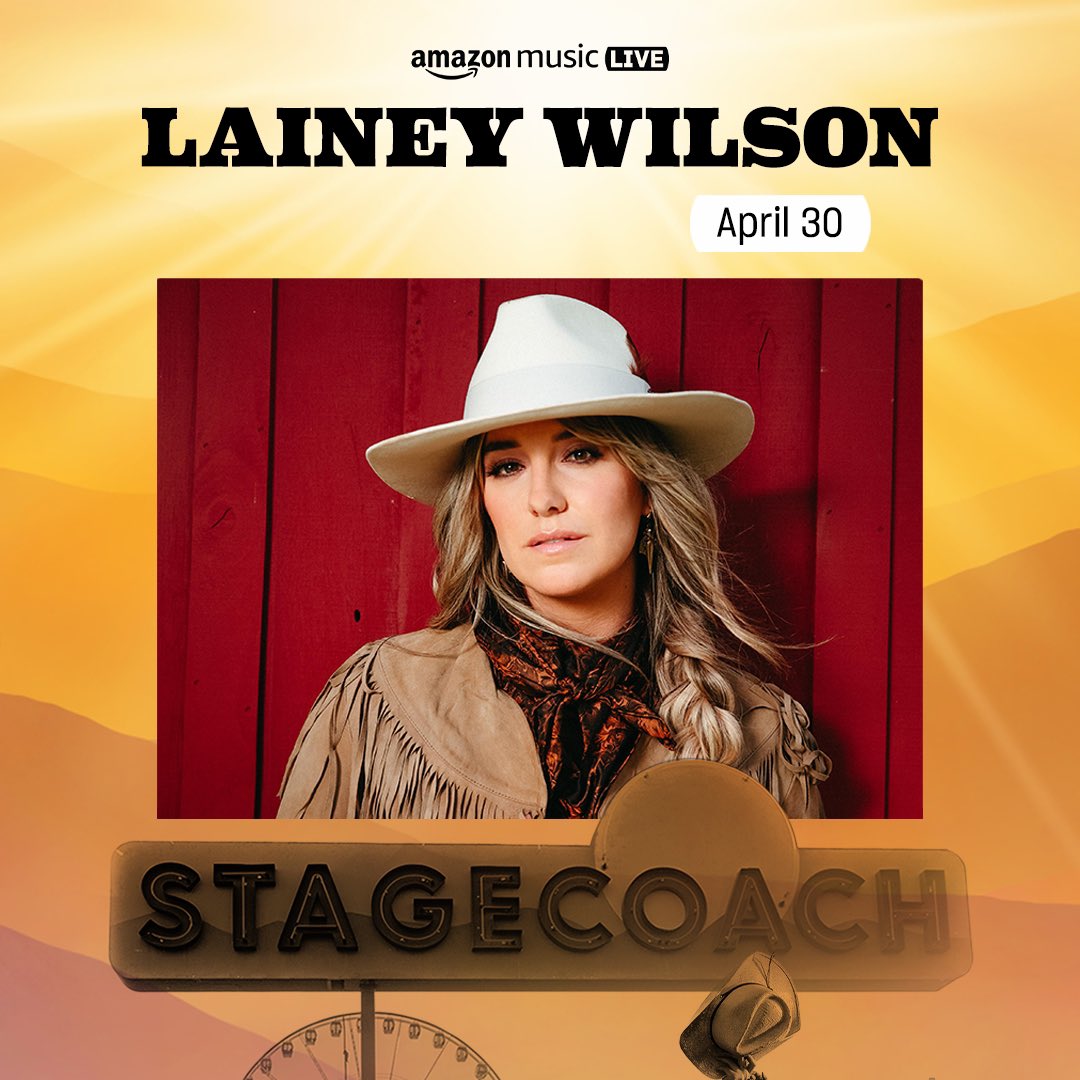 laineywilson's tweet photo. 🌵 @amazonmusic is bringing the desert to y’all this weekend. Catch the livestream on the Amazon Music Twitch channel and @PrimeVideo. https://t.co/zqycFeoq7u https://t.co/lllEh6pKnZ