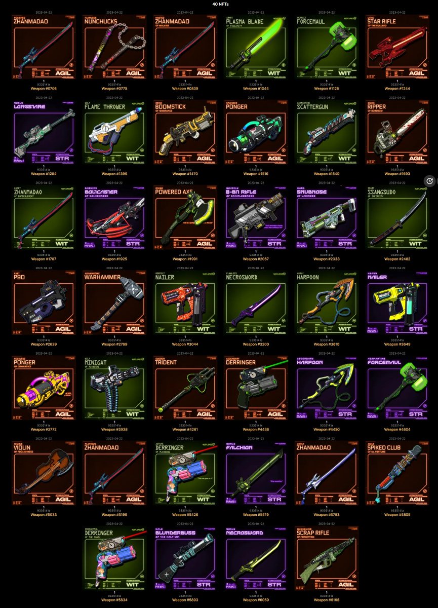 I want more weapons!!! cant wait for the battle to begin @DeadRabbitRS #CNFTCollection #cnft