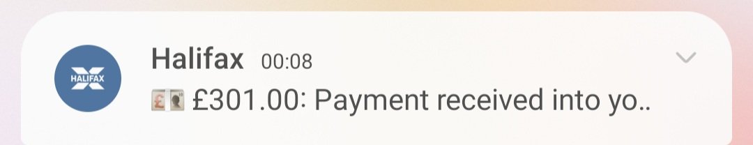 OritaYellow's tweet photo. Just had my cost of living payment. 
#costoflivingpayment 
Halifax x https://t.co/BPpJiP1PTd