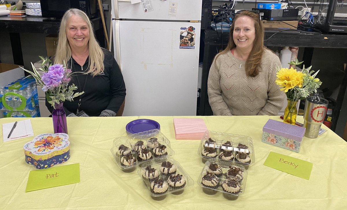 FoxC6Assessment's tweet photo. Happy Administrative Professionals Day to Pat and Becky! We appreciate all you do within our department. @FoxC6Schools https://t.co/44ELMytN4p