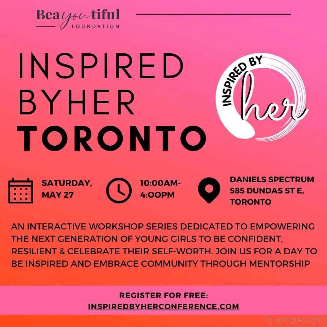 FREE TICKETS HAVE LAUNCHED 🎉 Register today for Inspired By HER happening at <a href="/DanielsSpectrum/">Daniels Spectrum</a> on May 27th! Open to female and non-binary identifying youth ages 9-12. 
Learn more using our link in bio or at inspiredbyherconference.com