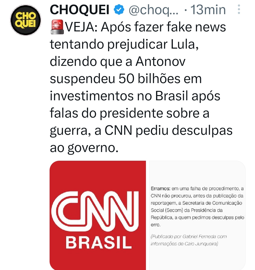 DaysePirralha's tweet photo. @lazarorosa25 CNN VERGONHA DO JORNALISMO https://t.co/tJqcYY9z6P