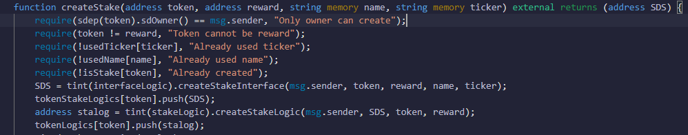 Successfully developed SmartDeFi staking deployer, which will launch a Staking Interface along with a Staking Logic contract. This will allow for staking with seamless upgradeability allowing for migrationless migrations. No proxy needed, everything is verifiable codebase!!