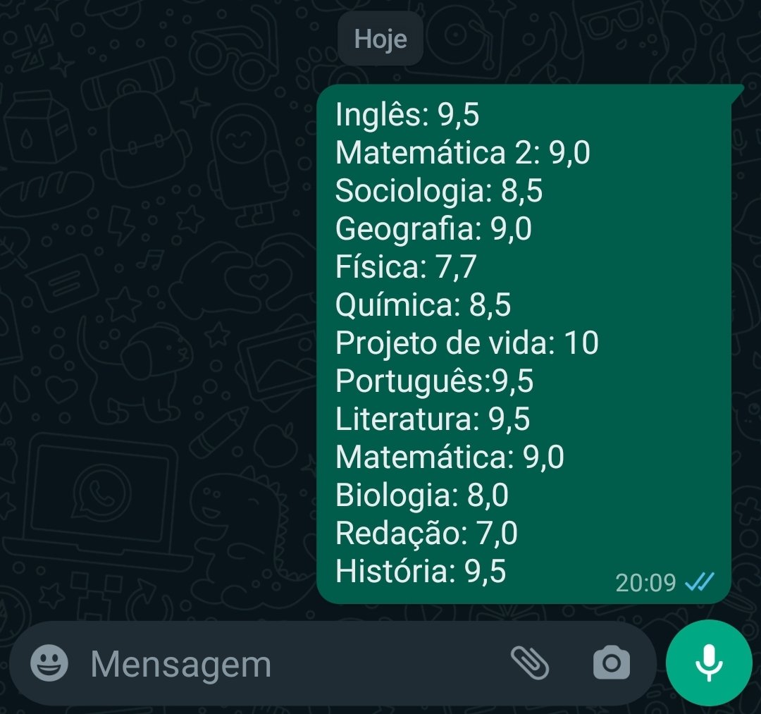 studytwtgirl's tweet photo. Com base na minha nota, para você eu sou de humanas ou exatas? https://t.co/TtKyliis9c