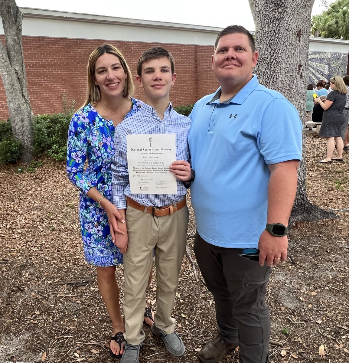 Beautiful NJHS induction ceremony this evening at <a href="/GatorsWlms/">WLMS Gators</a>! We are so proud of how far he has come! Thank you <a href="/sdpbc_lindsay/">Lindsay Ingersoll</a> for being not only a principal but your students’ greatest cheerleader!