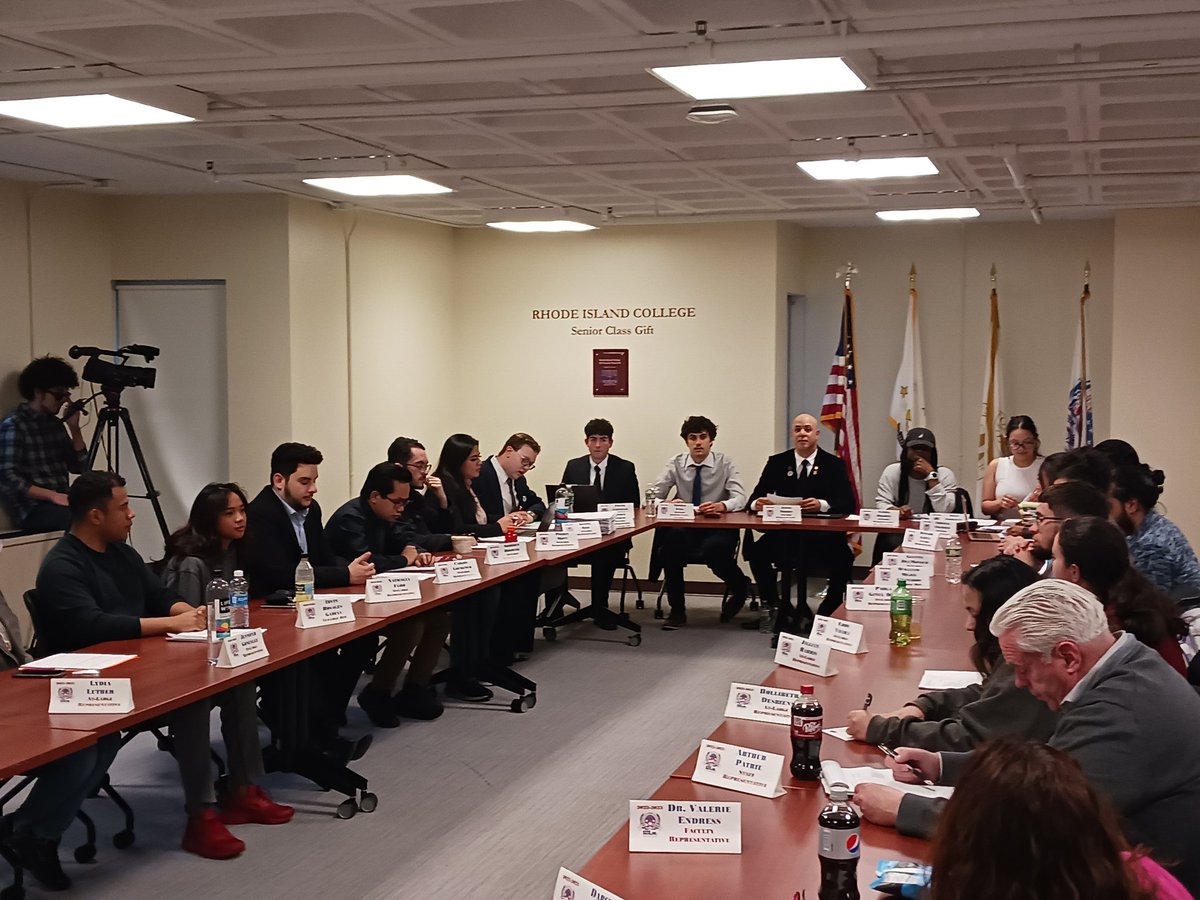 First up is the election for <a href="/scgric/">RIC Student Community Government, Inc.</a> president. There are two candidates: SCG Secretary Matthew Jacques and current President <a href="/Jtorres13B/">James Torres</a>.

Jacques is currently giving his pre-election remarks.