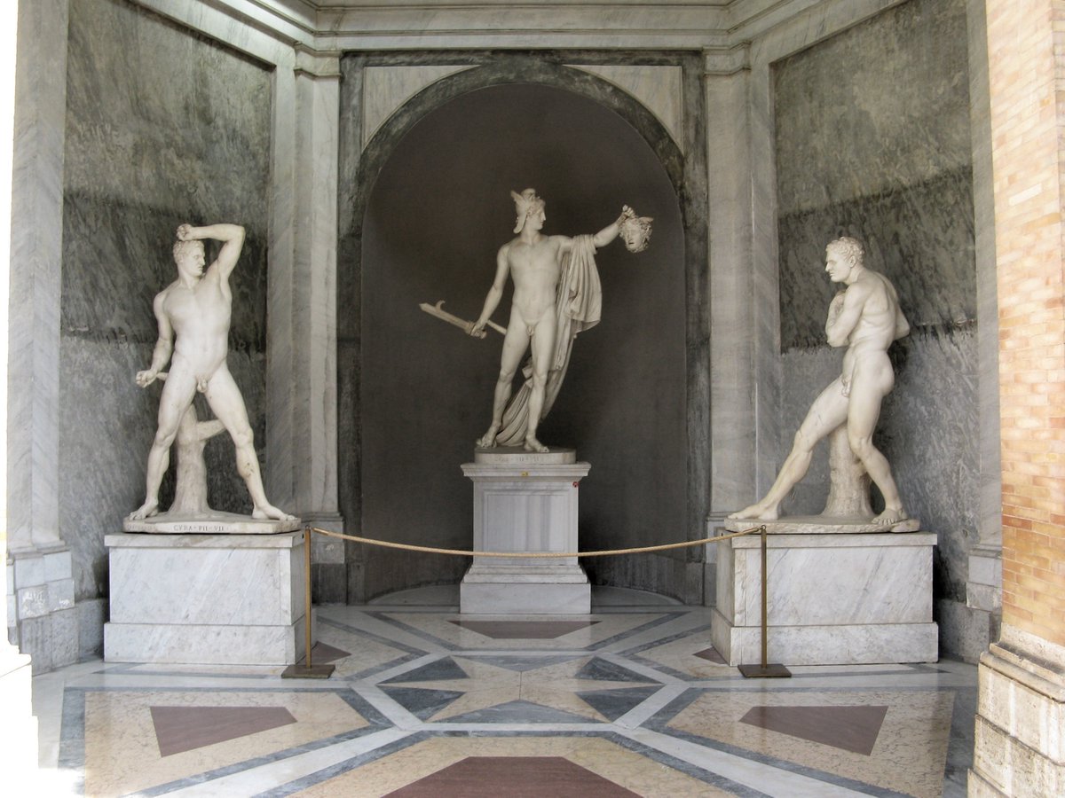 TheodoreFeaser's tweet photo. @InternetRadical i don't get these fake "hellenist" people. it's like they're trying to rip off Roman Catholic culture but they attack Christians? do they realize this is the type of art you find at the Vatican? https://t.co/rkoJG7JTv4