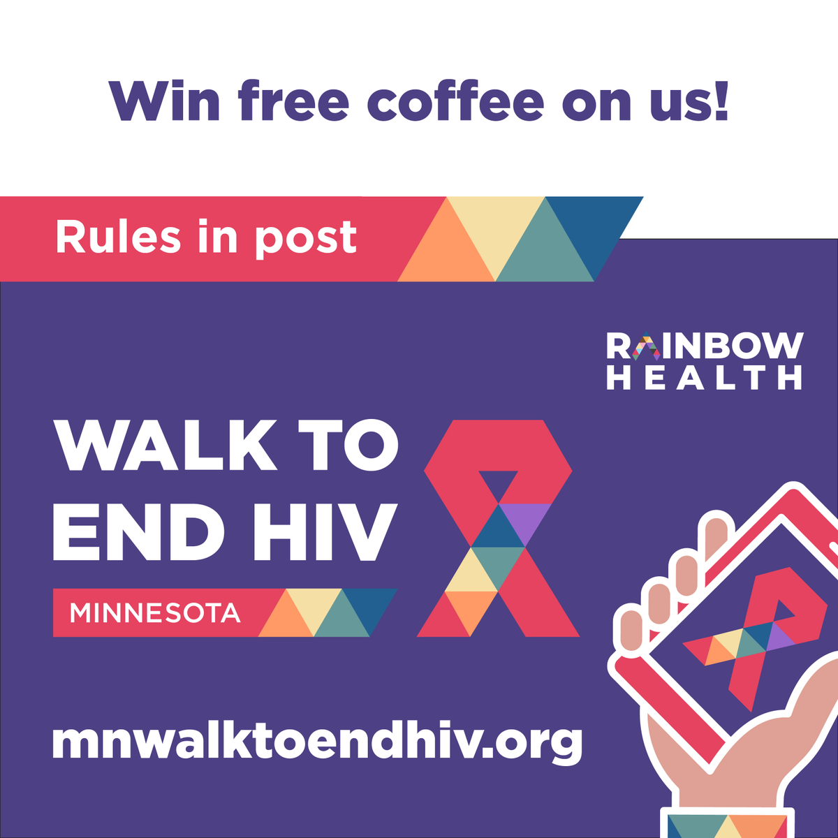Through May 2nd, share why you walk to #ENDHIV for a chance to win a free coffee from #DogwoodCoffeeCompany &amp; #RoundtableCoffeeWorks! 

To Enter:
- Register for #MNWalktoEndHIV at mnwalktoendhiv.org
- Share why you’re walking to end HIV May 13th w/ #WhyIWalktoEndHIV
- Tag us