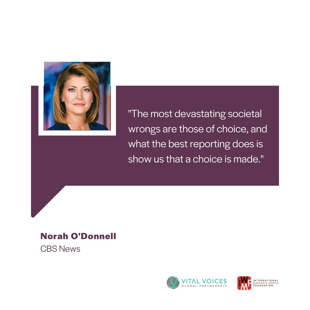 VitalVoices's tweet photo. Ahead of this year’s #WHCD, Vital Voices &amp; the International Women’s Media Foundation are joining forces to honor #womenjournalists + #truthinstorytelling with the help of Andrea Mitchell, Norah O’Donnell and Abby Phillip. Contact us to learn more:  media@vitalvoices.org https://t.co/G2hF9Cy6M0