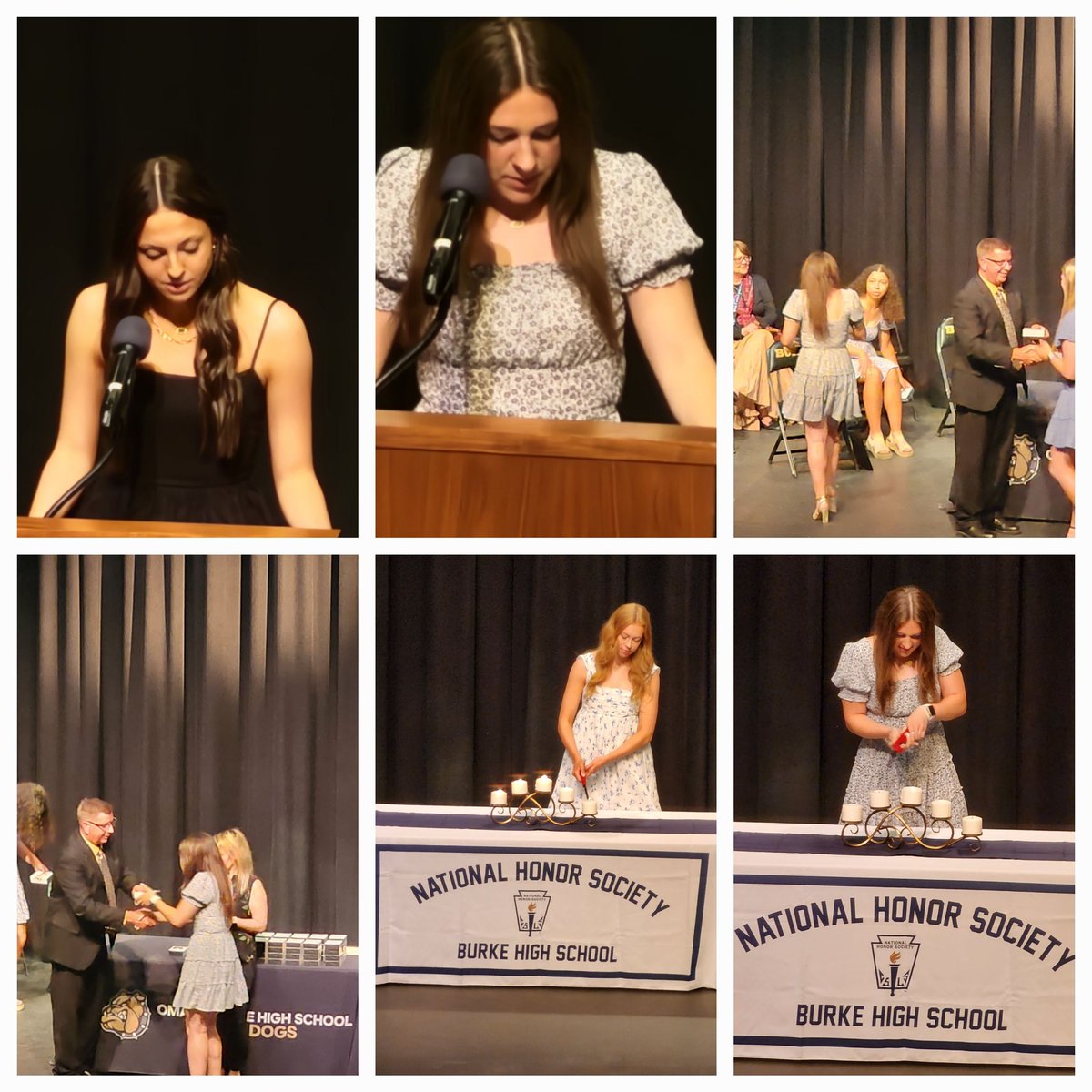 Great night celebrating our National Honor Society students. 💛🖤💛🖤