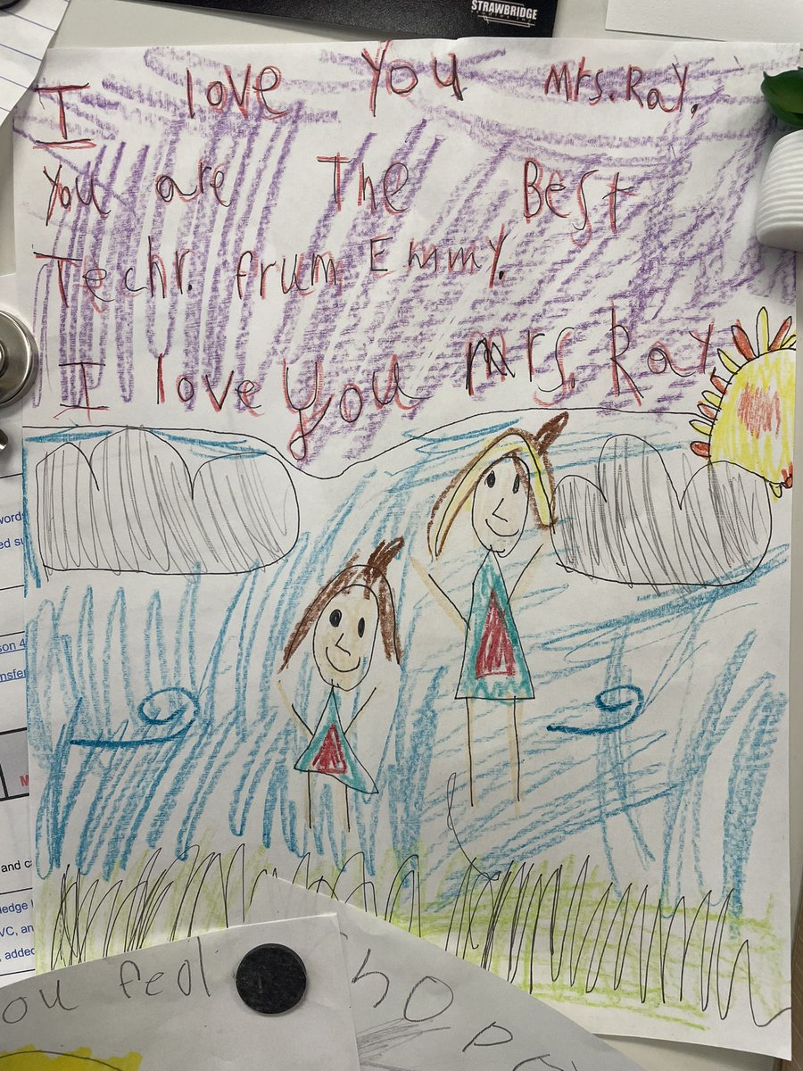kinderray226's tweet photo. My favorite part of Kindergarten is when they learn to write and write me love notesβ¦ lots and lots of love notes! πππ₯° #Kindergarten #notesfordays #almostgraduationtime #misdpageturners @MES_beyourbest https://t.co/WKZKMIXT4U