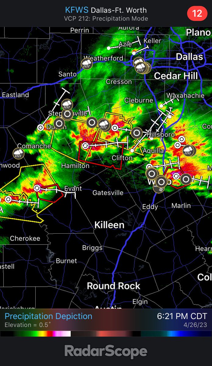 Justin Aaron on Twitter "RT DrDopplerKRVL Three tornado warnings in