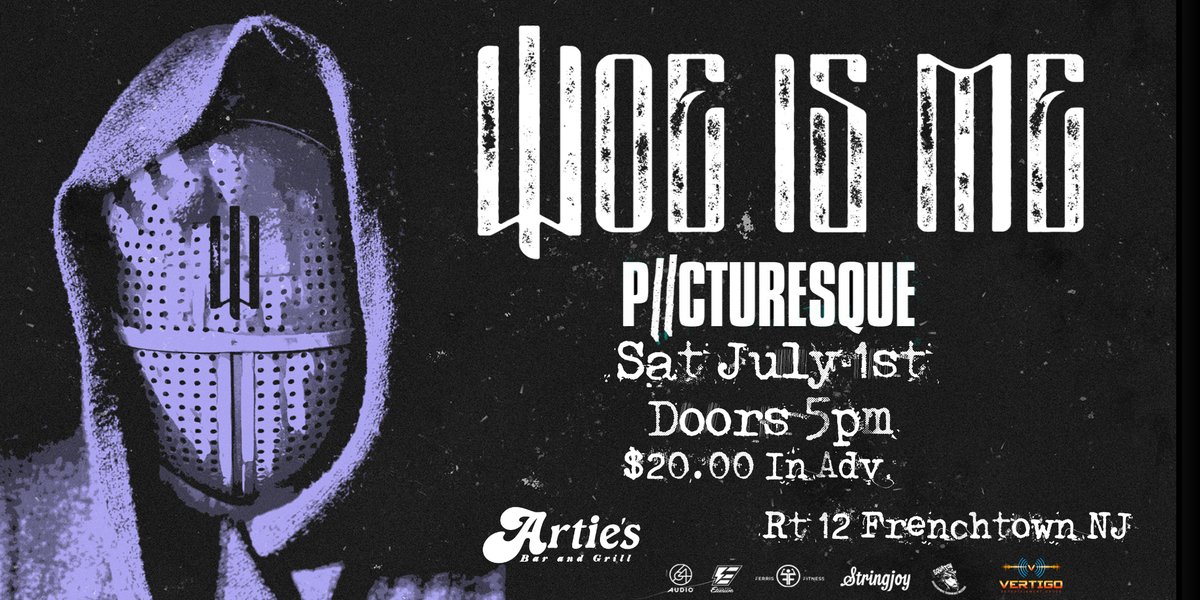 Picturesque (@picturesqueband) on Twitter photo We'll be playing with <a href="/woeisme/">Woe, Is Me</a> July 1st in Frenchtown, NJ. Use the link in our bio for tickets, we'll see you there! We'll be playing with <a href="/woeisme/">Woe, Is Me</a> July 1st in Frenchtown, NJ. Use the link in our bio for tickets, we'll see you there!
