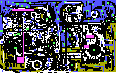 HurtadoMullican's tweet photo. Lee Mullican, 
LMSP9.PCX
March 2, 1987

Here is the digital file vs. an early black-and-white print.

#LeeMullican https://t.co/Rj0UhDhuwD