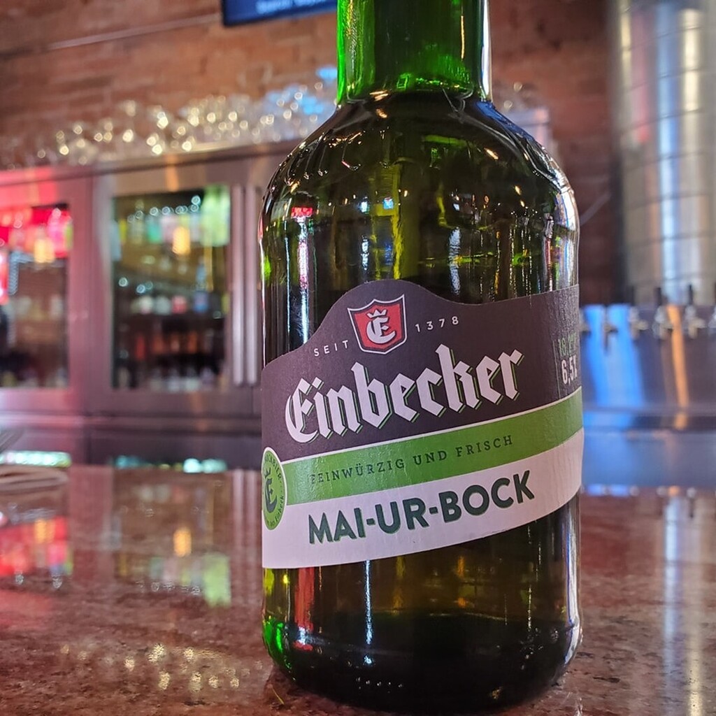 Just in for all our beer-flavored-beer fans, Einbecker Mai-ur-bock. Only available in the spring, and in limited supply, this is an amazingly pleasant malty lager with just the right amount of bitterness.