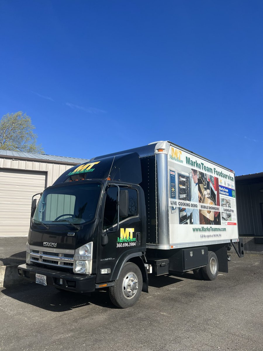 Our Demo truck soaking up some Vancouver sun, where are we headed next? Contact us at info@marketeamnw.com to set up an appointment!