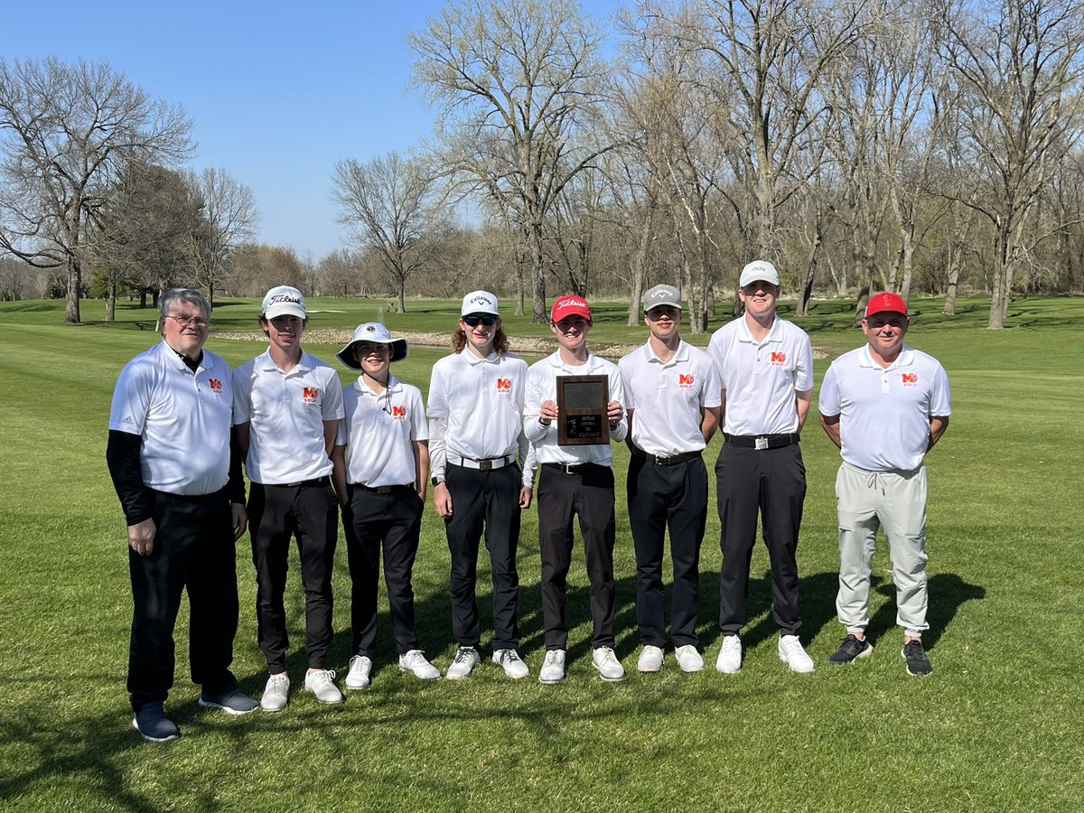 marionboysgolf's tweet image. Marion took second place at the Monticello Invitational coming in with a season low 318. Dyersville Beckman won with a course record 297.