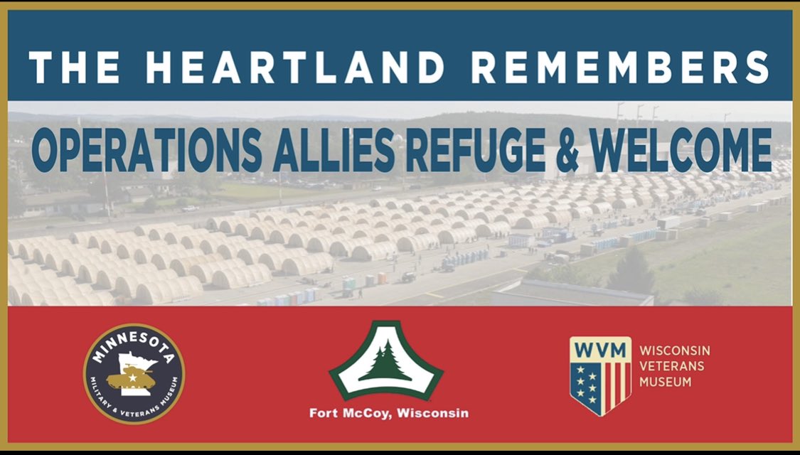 MNMilMuseum's tweet photo. Veterans revisit these operations packed with personal drama &amp; the promise of better days ahead (#AfghanAdjustmentAct): COL Jeff Patton, BG Dan Gabrielli, WI TAG Paul Knapp and @amyklobuchar @MNNationalGuard @mnstoryteller @WisVetsMuseum. View it on the Museum’s YouTube channel https://t.co/MGxomBYPqH