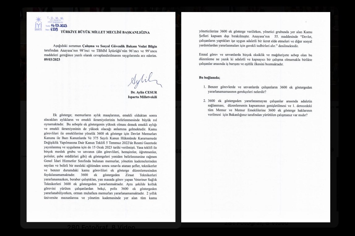 1.DERECEDEKİ Memur ve Memur Emeklileri bunun akıbetini soruyoruz?.. Seçimden önce bu Haksızlığa, Adaletsizliğe son vereceğiz SÖZ'ünü, Açık ve Net verecek misiniz!
<a href="/kilicdarogluk/">Kemal Kılıçdaroğlu</a> <a href="/meral_aksener/">Meral Akşener</a> <a href="/T_Karamollaoglu/">Temel Karamollaoğlu</a> <a href="/DpGultekinUysal/">Gültekin Uysal</a> <a href="/Ahmet_Davutoglu/">Ahmet Davutoğlu</a> <a href="/alibabacan/">Ali Babacan</a> 
<a href="/cesuraylin/">Aylin Cesur</a>
