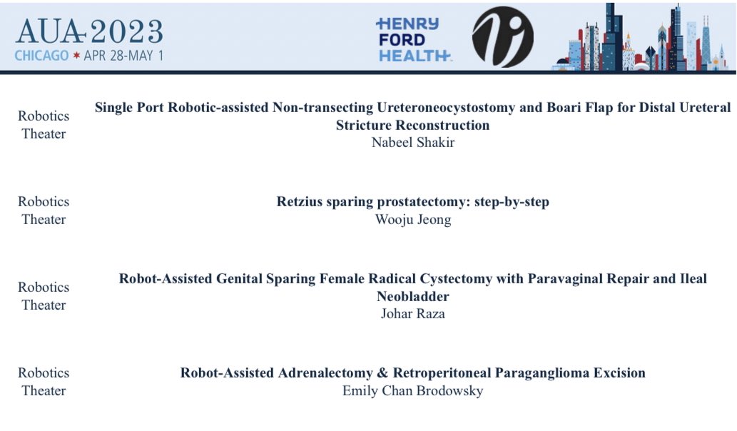 VattikutiUrol's tweet image. The #AUA23 is here! Hello Chicago! 
Proud of our teams work and excited to see their upcoming presentations!  @AmerUrological