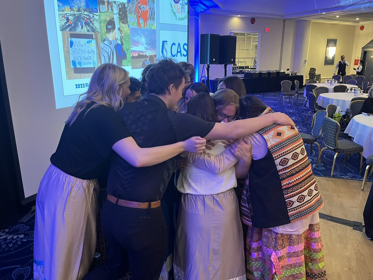 mgrinde's tweet photo. This.This is what a full ❤️ looks like. Beyond proud of the work of @IrmaSchool @JennyThomson14 @YWldnti  &amp; our Elders. This group presented to a ballroom full of educators at the #CASSSpringGathering &amp; shared the story of a learning journey that has changed us all for the better https://t.co/7bW8UoVVlO