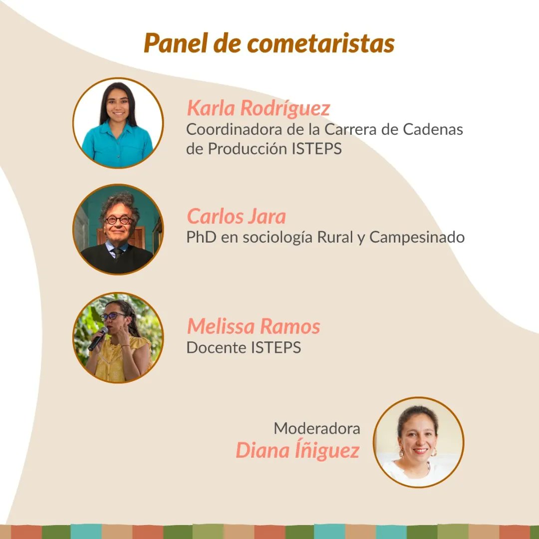 OscaritoSoto's tweet photo. Este jueves 27 de abril a las 18:00 hs. Ecu / 20:00 hs. Arg. presentamos libro en el @ISTEPS_ec de Ecuador, con la participación de Karla Rodriguez, Carlos Jara, Melissa Ramos y Diana Iñiguez.  https://t.co/Jas2JU5bXB
A
@CeficTierra 
@EditElColectivo https://t.co/oV22306Bp3