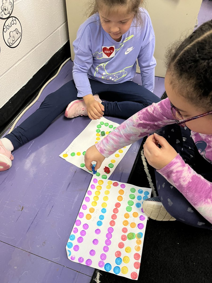 Maria_KimeK's tweet photo. G is for Game Day! The kids had so much fun designing and playing their own path games.  We ended the day with even more games.  Loved hearing the laughter and joy as they played today! 
#HECSmagic   @HeritageECS https://t.co/aqTCujPqkn