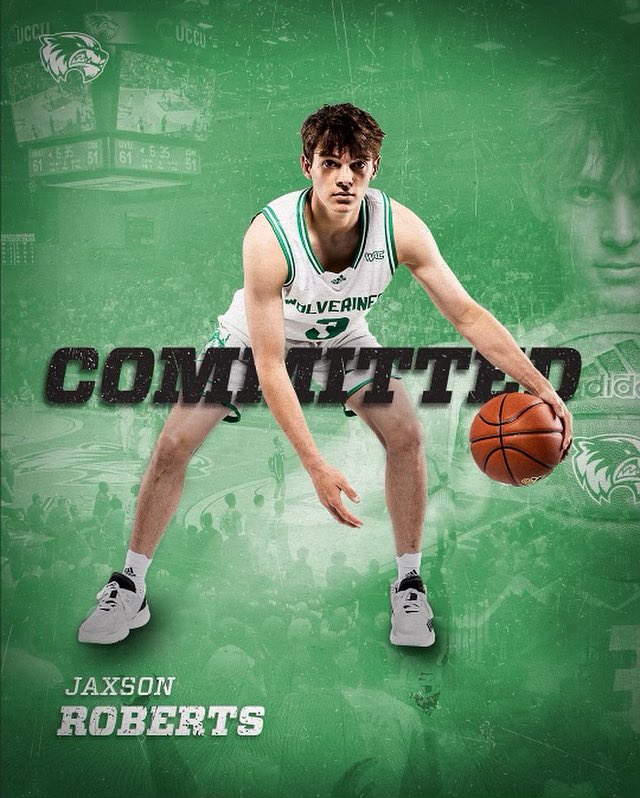 jaxson roberts (@jaxsonroberts09) on Twitter photo I’m excited to announce that I have committed to UVU! Thank you to all of my Coaches, Family, Teammates, and Friends that helped me get to this point! <a href="/UVUmbb/">UVU Men’s Basketball</a> <a href="/evricgray23/">Evric Gray</a> <a href="/SaltLakeRebels/">Salt Lake Rebels Nike</a> <a href="/CCCharger_Bball/">Charger Basketball</a> I’m excited to announce that I have committed to UVU! Thank you to all of my Coaches, Family, Teammates, and Friends that helped me get to this point! <a href="/UVUmbb/">UVU Men’s Basketball</a> <a href="/evricgray23/">Evric Gray</a> <a href="/SaltLakeRebels/">Salt Lake Rebels Nike</a> <a href="/CCCharger_Bball/">Charger Basketball</a>