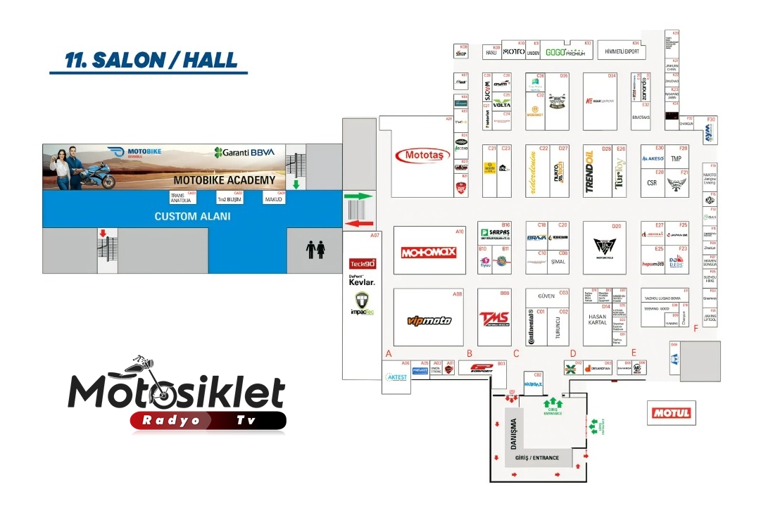 Motosikletradio's tweet image. MOTOBIKE'TA ARADIĞINIZ FİRMA HANGİ HOLDE
İstanbul Motosiklet ve Bisiklet Fuarı MOTOBIKE İstanbul, bugün açılıyor.
Peki aradığınız firmalar hangi salonda yer alıyor.

#motobike #istanbulfuarmerkezi #motosiklet #bisiklet #fuar #motosikletradyotv #motorcycleradıotv