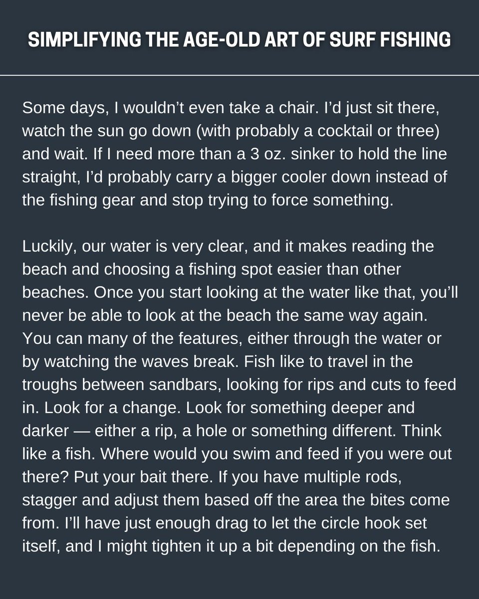 flsportfishing's tweet image. You don’t typically read about #surffishing in a magazine. It’s not as glamorous as sail fishing or tuna, but this type of fishing can be done here year-round. We share simple tips on how to enjoy this relaxing method: l8r.it/tZXK
⁠
✍️: @30alighttackle⁠