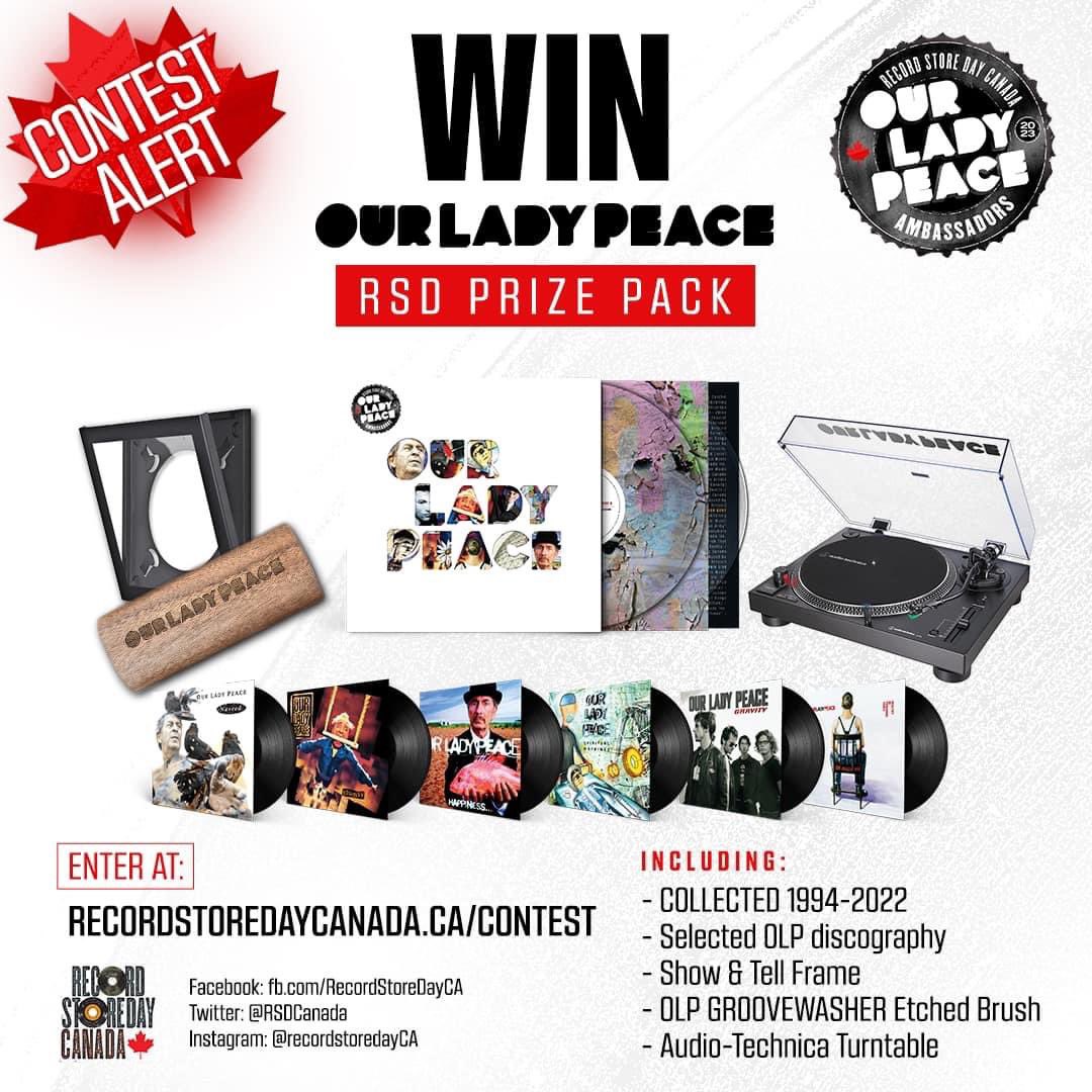 Record Store Day Canada (@rsdcanada) on Twitter photo Huge vinyl prize pack from <a href="/OurLadyPeace/">Our Lady Peace</a> is up for grabs:
Collected 1994-2022 & selected Discography
Frame
OLP <a href="/groovywasher/">GrooveWasher</a> brush
<a href="/AudioTechniCAN/">Audio-Technica Canada</a> turntable
Enter here:
recordstoredaycanada.ca/our-lady-peace…
Tag a friend, like & RT this post for more entries. You MUST be following us to Huge vinyl prize pack from <a href="/OurLadyPeace/">Our Lady Peace</a> is up for grabs:
Collected 1994-2022 & selected Discography
Frame
OLP <a href="/groovywasher/">GrooveWasher</a> brush
<a href="/AudioTechniCAN/">Audio-Technica Canada</a> turntable
Enter here:
recordstoredaycanada.ca/our-lady-peace…
Tag a friend, like & RT this post for more entries. You MUST be following us to