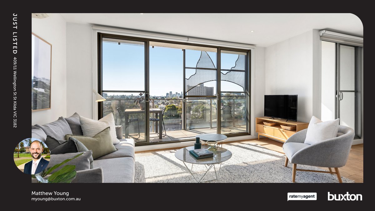 🛌 1 🛀 1 🚘 1
📍 409/11 Wellington St, St Kilda, VIC, 3182

My latest listing on RateMyAgent.

rma.reviews/UaPsXDBsuS6Y

...
#ratemyagent #realestate