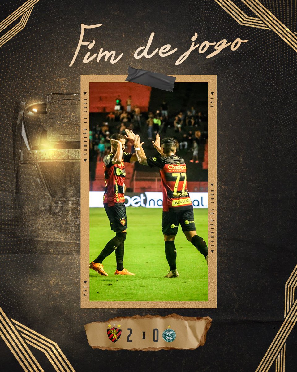 sportrecife's tweet photo. VITÓRIA DO LEÃO! ESTAMOS CLASSIFICADOS!

Ewerthon e Wanderson marcam, Sport vence o Coritiba por 2 a 0, na Ilha do Retiro, e avança de fase na Copa do Brasil! 🦁🔥 

#SPTxCOR #LeãoNaCopaBR https://t.co/2HdmKUyBJH