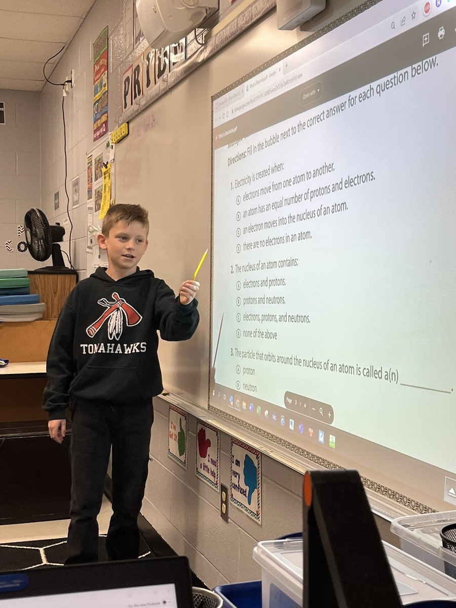 StJohnWM's tweet photo. When your teacher loses her voice = Mini teacher #cherokeepride #WEareLakota https://t.co/cBD0IsEsqG