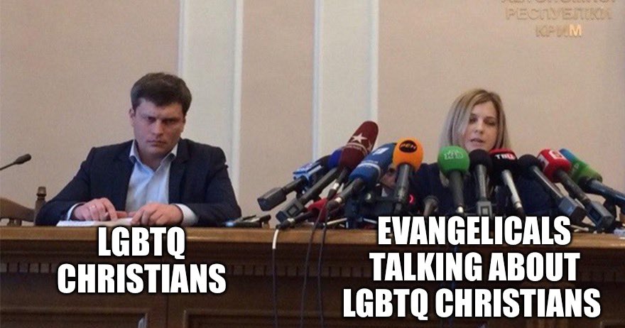 masonmennenga's tweet photo. evangelicals get all the opportunities to talk about lgbtq christians but they still think they’re the ones persecuted https://t.co/YUtH7yCzyp