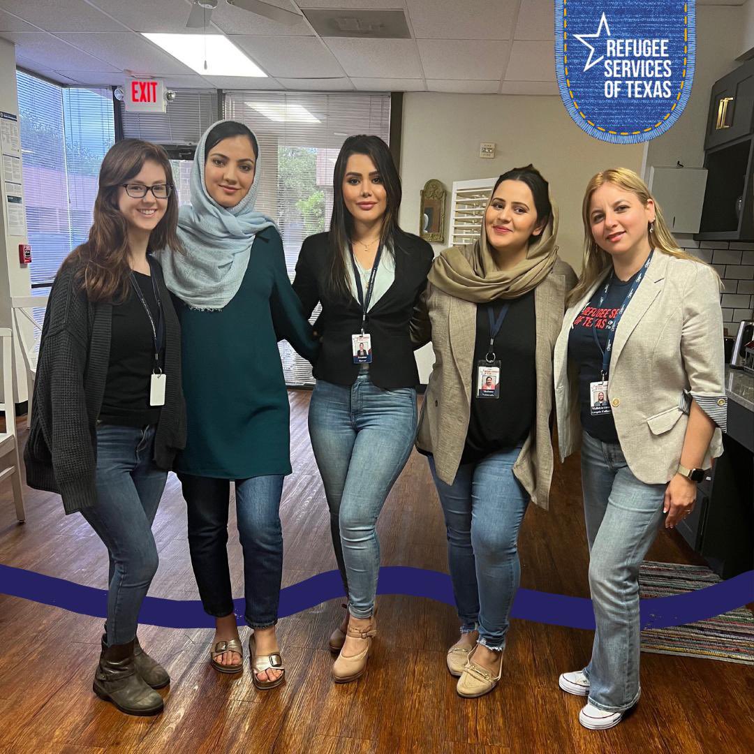 In honor of #DenimDay, RST employees wore their best denim today to show solidarity for survivors of sexual assault and protest sexual violence and victim blaming. If you also wore denim today, let us know by tagging <a href="/RSTXINC/">Refugee Services of Texas</a> in your photos with the hashtag #denimday!