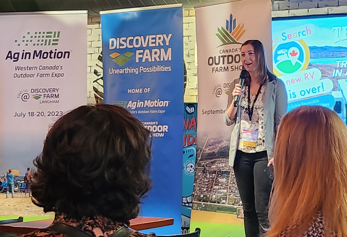 AMCshortlinecda's tweet photo. Gratitude to our Gold Sponsor @DiscoveryFarmCA who are providing for our @TobogganBrewery event tonight. Participants are enjoying the appetizers, brewery tour and excellent company. Your commitment to our organization is much appreciated. #AMCInspire #AMCExpo23 https://t.co/ejGWjoabXR