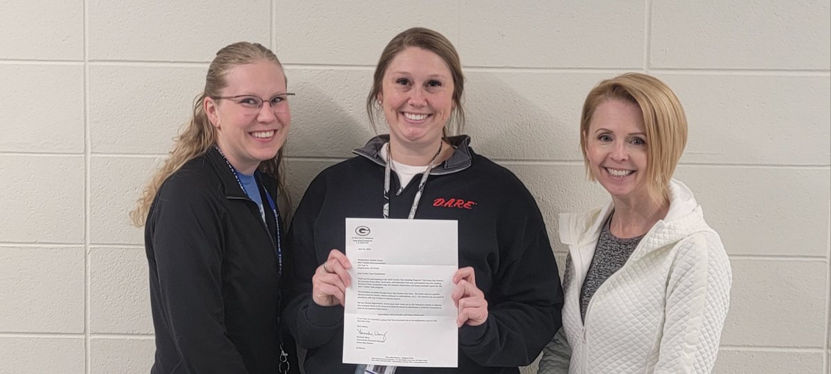 WrightstownCSD's tweet photo. Congrats to Kayla Maass, Krina Neuville, Kelsey Noskowiak and all of their students for participating in the 2023 Green Bay Packer Tundra Tales Reading Program. Because of the completion rate, #WCSDStrong Middle School was awarded $300 to purchase literacy resources for students. https://t.co/MG8fd69XBv