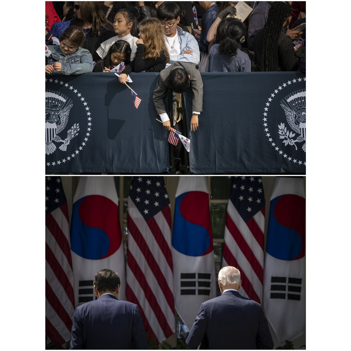 Pairs from today's White House state visit with South Korean President Yoon Suk Yeol