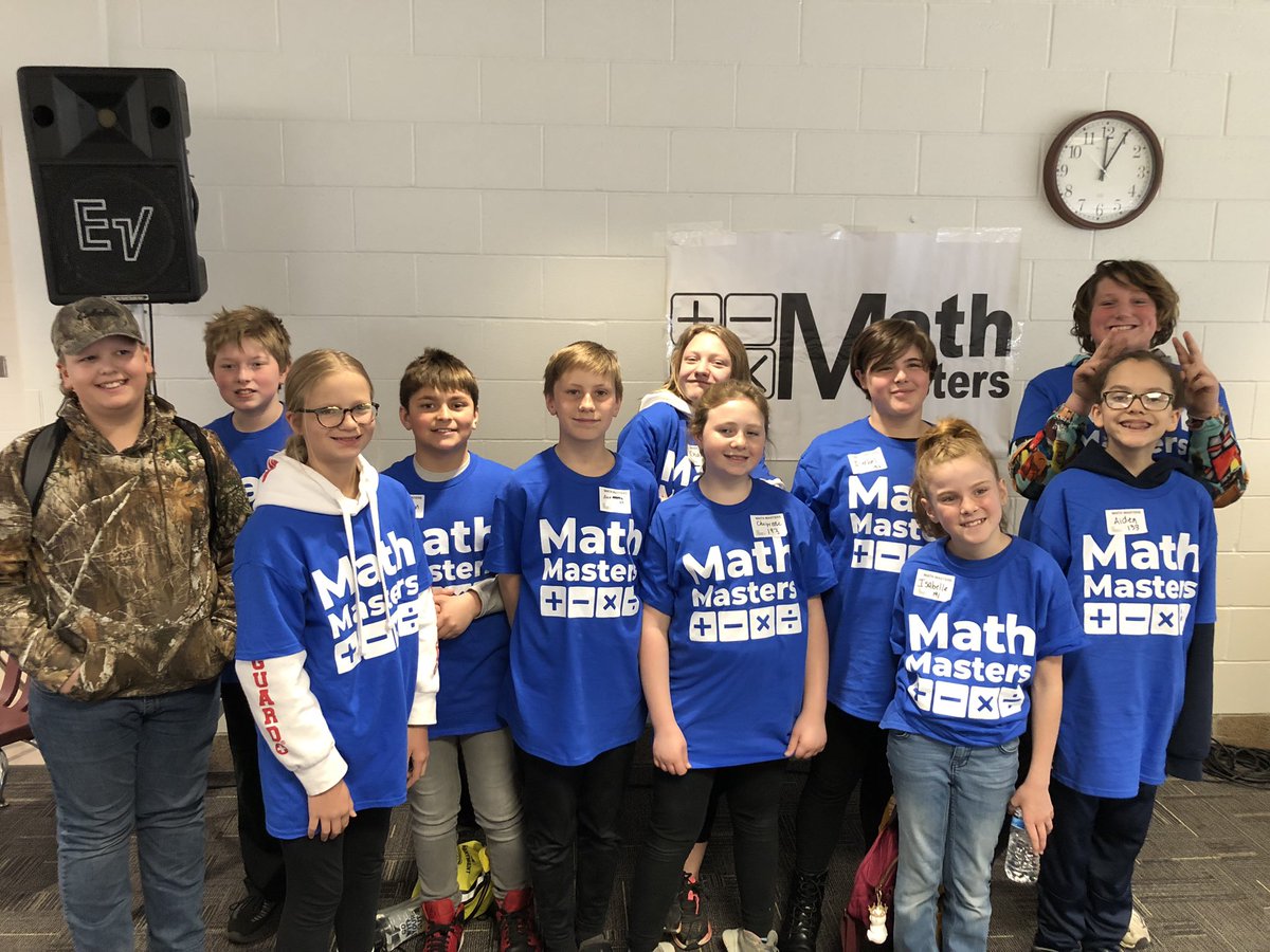 Proud of the efforts of this crew preparing for and competing at their Math Masters competition! #theMESway @MrBrunsvoldMESI <a href="/mrsphillipsMESI/">Kendra Phillips</a> <a href="/MsJohnsonMESI/">Rachel</a>