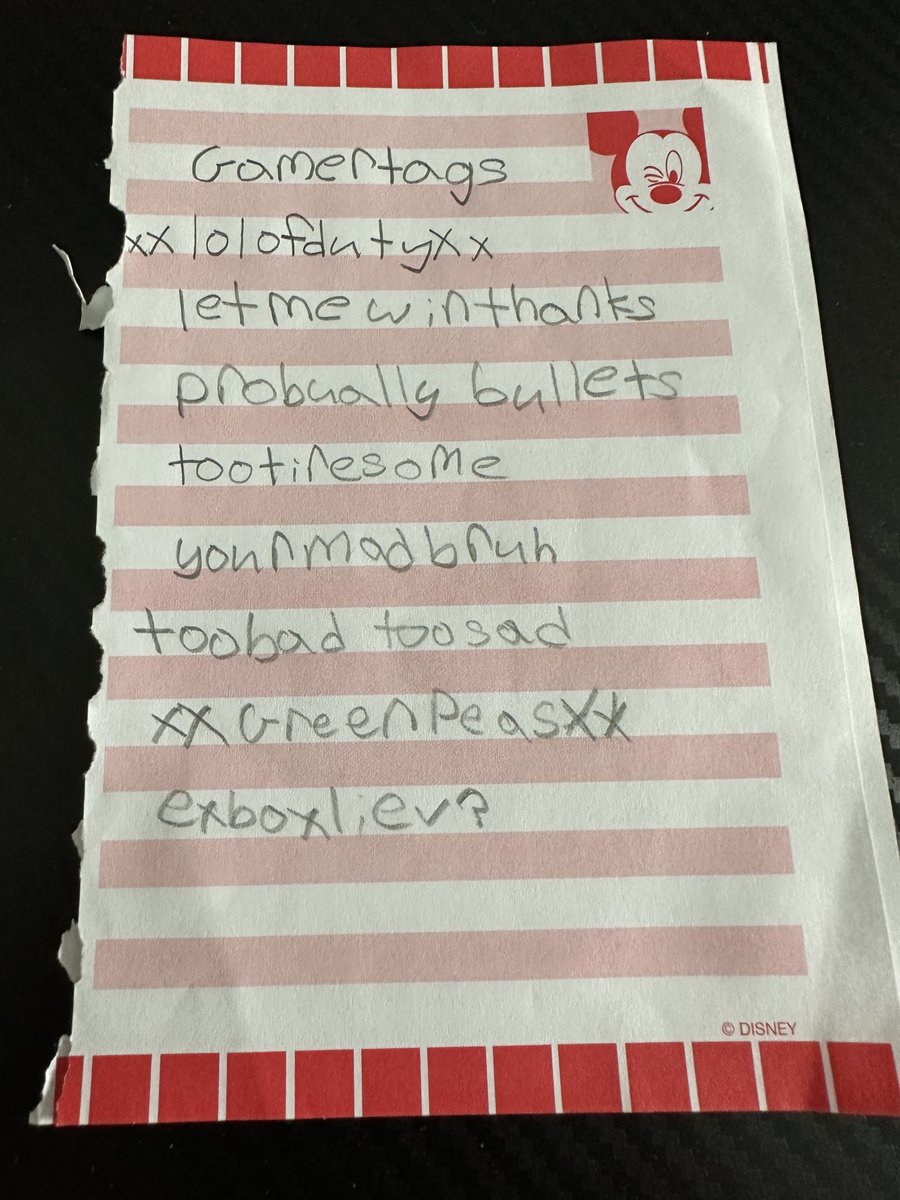 Sceptic (@sceptic) on Twitter photo My list of Xbox gamertags before I took <a href="/Sceptic/">Sceptic</a>🤣
What was your first online name? My list of Xbox gamertags before I took <a href="/Sceptic/">Sceptic</a>🤣
What was your first online name?