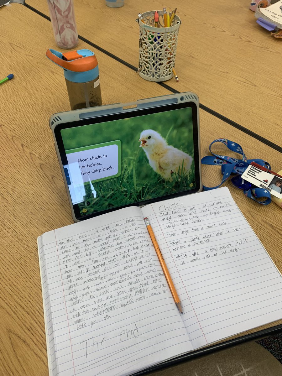 MrsO_TCE's tweet photo. Our chicks have finally started hatching! We now have 4 with one more currently hatching. Students are so excited to learn more about them. In my experience, animals in the classroom = amazing student engagement! 🐣 🐣 🐣 🐣 #TCECardinals https://t.co/3L4bXzgfNP
