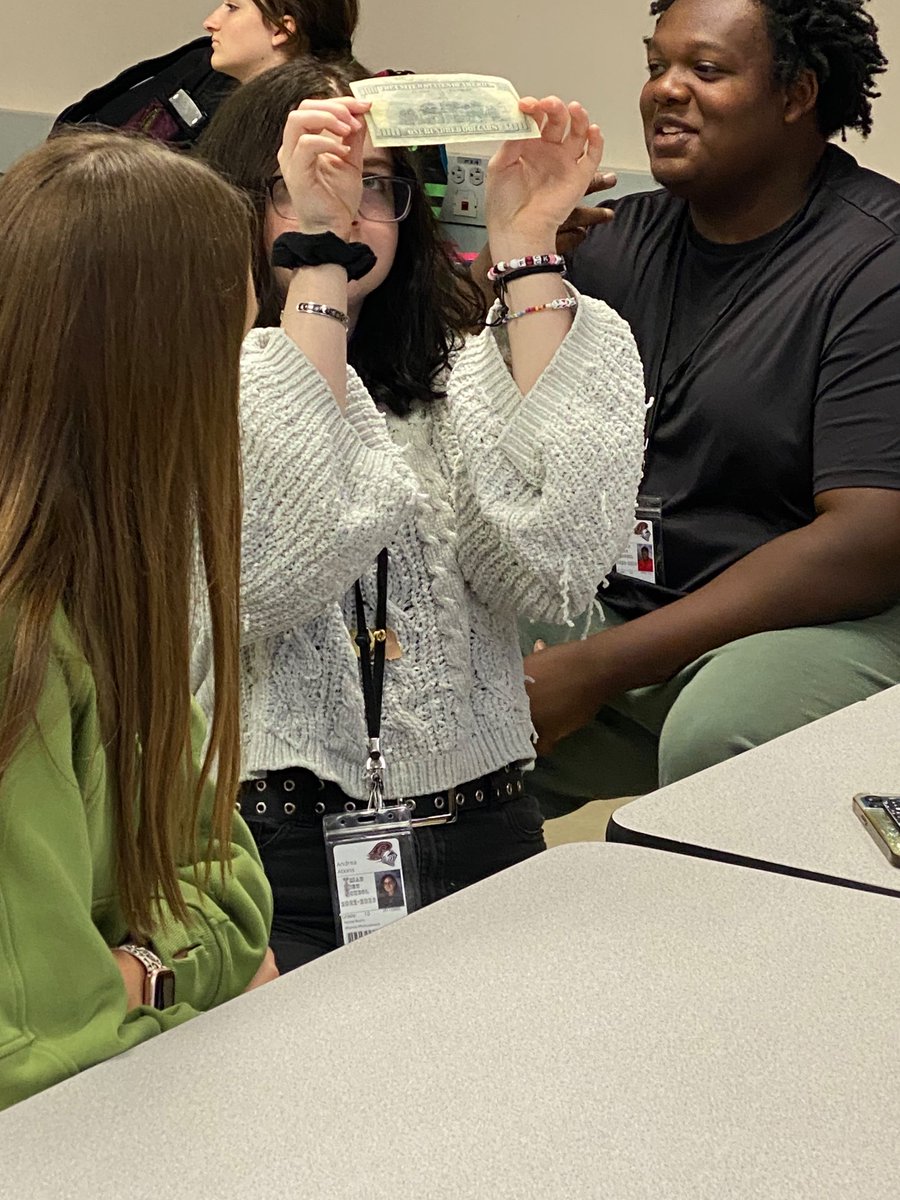 MrsKasperTHS's tweet photo. Lacy Able from GCS Credit Union spoke with my classes about counterfeit money and the importance of establishing and maintaining good CREDIT. Students then competed with their new credit knowledge for some amazing first row Grizzlies tickets! #TriadTogether https://t.co/NRdSnsuTl9